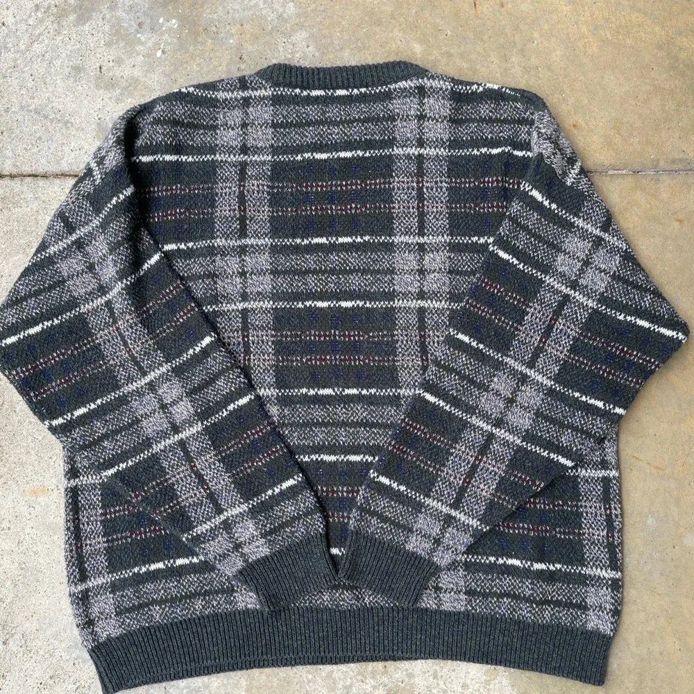 Vintage 90s Retriever Brand Sweater Mens XL  Acrylic Cotton Blend Grandpa - Picture 2 of 4